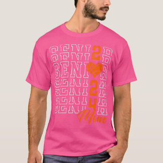 Vrouwen Basketbal Senior Mom Afstuderen Klasse van T-shirt