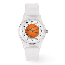 Vrouwen Basketbal Sportief Roze Silicon Horloge