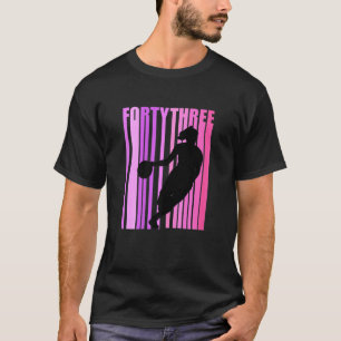 Vrouwen Basketball 43rd Birthday Retro 43 Su T-shirt