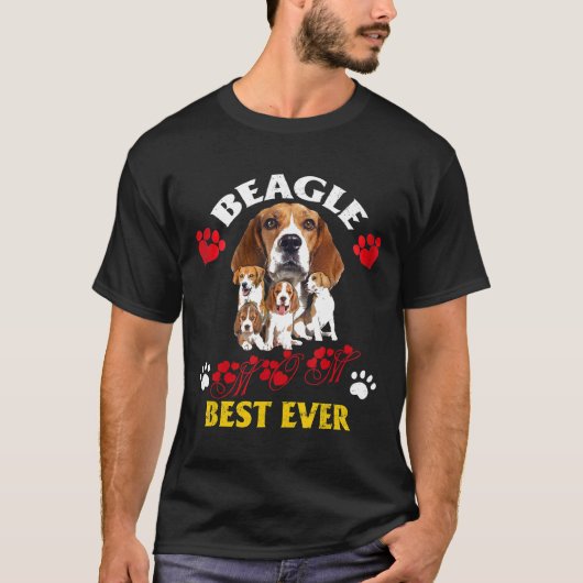Vrouwen Beagle Beagle Mama Beste Ooit T-shirt (Voorkant)