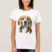 Vrouwen Beagle T-shirt (Voorkant)