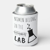 Vrouwen behoren tot de wetenschappelijke notering  blikjeskoeler (Blikje Voorkant)