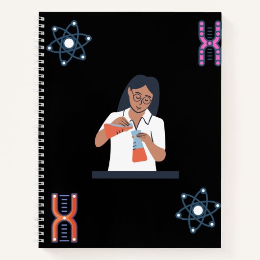 Vrouwen behoren tot het laboratorium-biologie-DNA  Notitieboek (Voorkant)