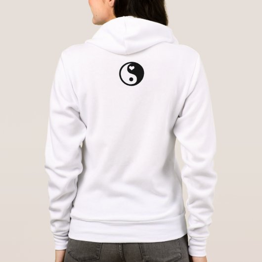 Vrouwen Bella + Canvas Full-Zip Hoodie KANJI / GOD (Achterkant)