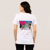Vrouwen Bella t-shirt. Fijne Valentijnsdag. doe/me Tri-Blend Shirt (Achterkant volledig)