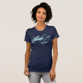Vrouwen Beluga Whale T-Shirt Leuke Whale Art Shirt (Voorkant volledig)
