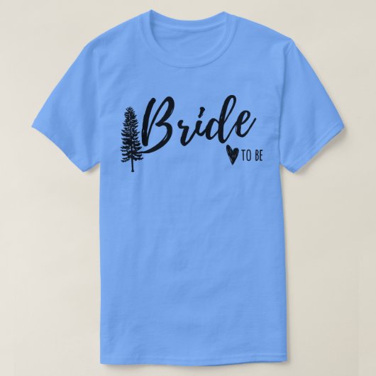 Vrouwen Berg Bruidsmeisjes Bruid T-shirt (Design voorkant)