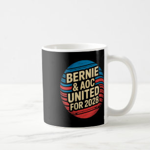 Vrouwen Bernie Sanders en AOC 2028 voor President Koffiemok