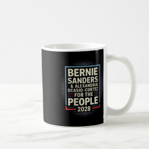 Vrouwen Bernie Sanders en AOC 2028 voor President Koffiemok