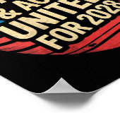 Vrouwen Bernie Sanders en AOC 2028 voor President  Poster (Hoek)