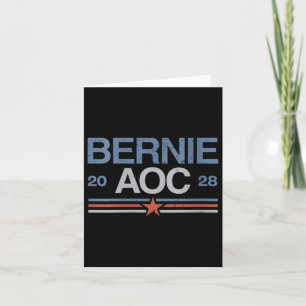 Vrouwen Bernie Sanders en AOC V-neck Kaart