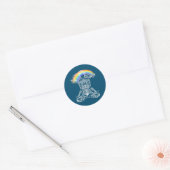 Vrouwen Best Yoga Mam Ronde Sticker (Envelop)