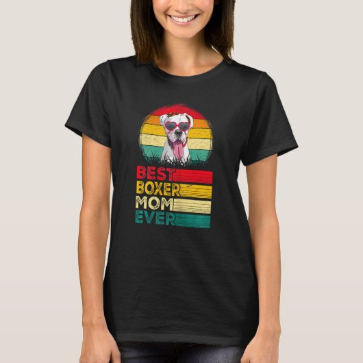 Vrouwen Beste Boxer Pap Ooster Vaderdag T-shirt (Voorkant)