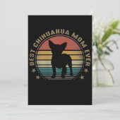 Vrouwen Beste Chihuahua Moeder Ever Grappige Moede Aankondiging (Staand voorkant)
