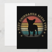 Vrouwen Beste Chihuahua Moeder Ever Grappige Moede Aankondiging (Voorkant / Achterkant)