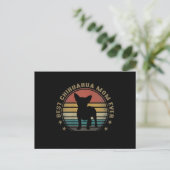 Vrouwen Beste Chihuahua Moeder Ever Grappige Moede Briefkaart (Staand voorkant)