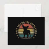 Vrouwen Beste Chihuahua Moeder Ever Grappige Moede Briefkaart (Voorkant / Achterkant)