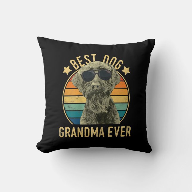 Vrouwen Beste Hond Oma Ever Giant Schnauzer Kussen (Voorkant)