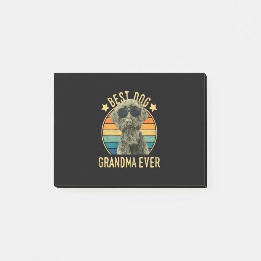 Vrouwen Beste Hond Oma Ever Giant Schnauzer Post-it® Notes (Voorkant)