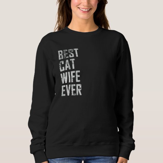 Vrouwen Beste kattevrouw ooit  moederdag Trui (Voorkant)