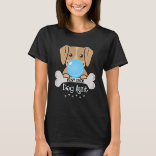 Vrouwen Beste ooit Hond Tante T-shirt