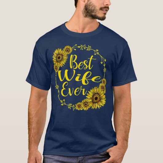 Vrouwen Beste Vrouw Ooit Zonnebloem Moederdag Gift T-shirt (Voorkant)
