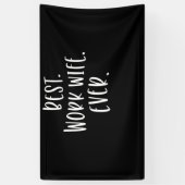 Vrouwen Beste vrouw van het Werk ooit Medewerker Spandoek (Verticaal)