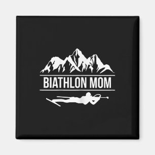 Vrouwen Biathlon Mom Biatleet Skiën Schieten Magneet