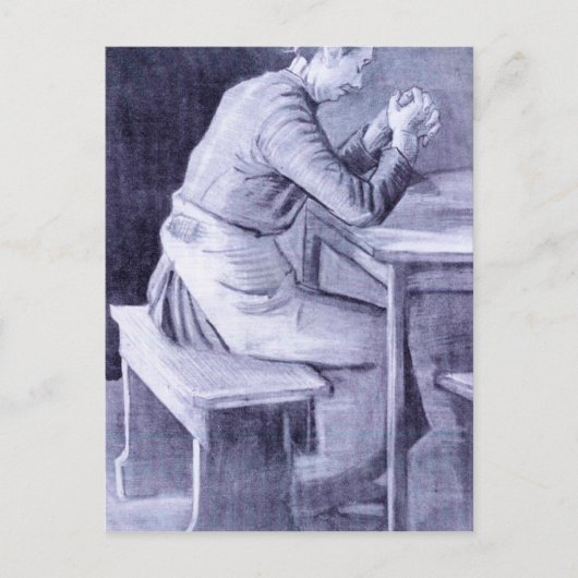 Vrouwen bidden door Vincent van Gogh Briefkaart (Voorkant)