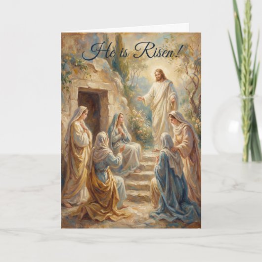 Vrouwen bij de Tuin Graf Pasen Kaart (Voorkant)
