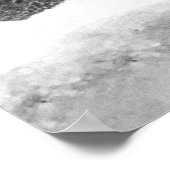 Vrouwen bij het strand, zwart-wit, oude foto  poster (Hoek)