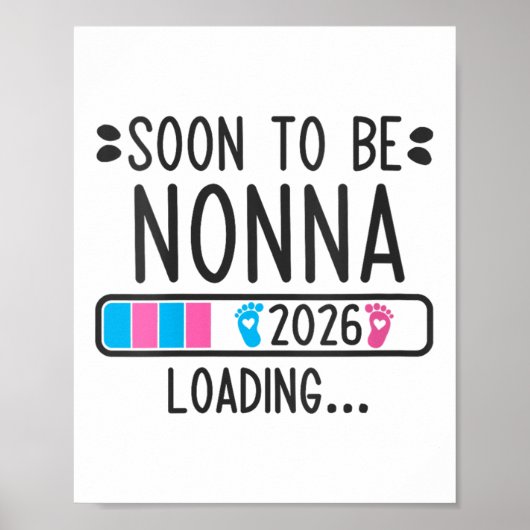Vrouwen binnenkort Nonna 2026 Loading zwangerschap Poster (Voorkant)