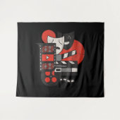 Vrouwen Bioscoop Theater Acteur Of Vriend V-Neck Wandkleed (Voorkant (horizontaal))