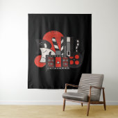 Vrouwen Bioscoop Theater Acteur Of Vriend V-Neck Wandkleed (In situ)