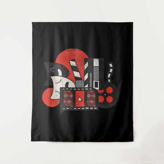 Vrouwen Bioscoop Theater Acteur Of Vriend V-Neck Wandkleed (Voorkant)