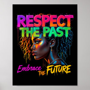 Vrouwen Black History Month Respecteer het Verlede Poster