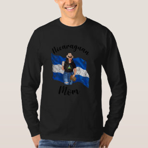Vrouwen Black Nicaraguan mama mamma Moth T-shirt
