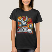 Vrouwen Black Raging Chickens Shirt (Voorkant)