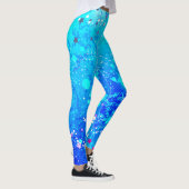 Vrouwen blauw en turquoise leggings (Rechts)