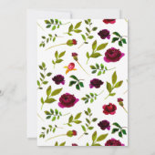 Vrouwen Bloemen 80th 90th 91st 92nd 95th 98th 99th Kaart (Achterkant)