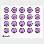 Vrouwen Bloemen 80th 90th 91st 92nd 95th 98th 99th Ronde Sticker (Vel)