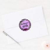 Vrouwen Bloemen 80th 90th 91st 92nd 95th 98th 99th Ronde Sticker (Envelop)