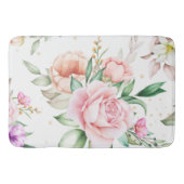 Vrouwen Bloemen Abstract  Waterverf Badmat (Voorkant)