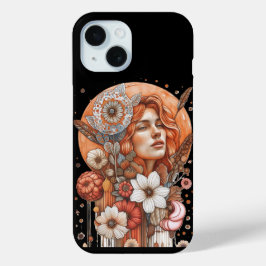 Vrouwen bloemen iPhone 15 case