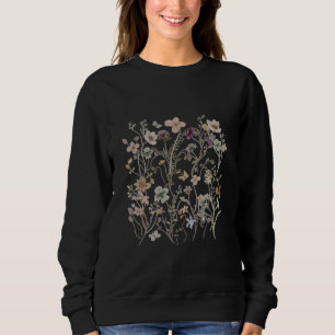 Vrouwen Bloemen Gedrukte Hoodie Trui