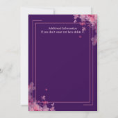 Vrouwen Bloemen Modern Elegant 50ste Verjaardag Pa Kaart (Achterkant)