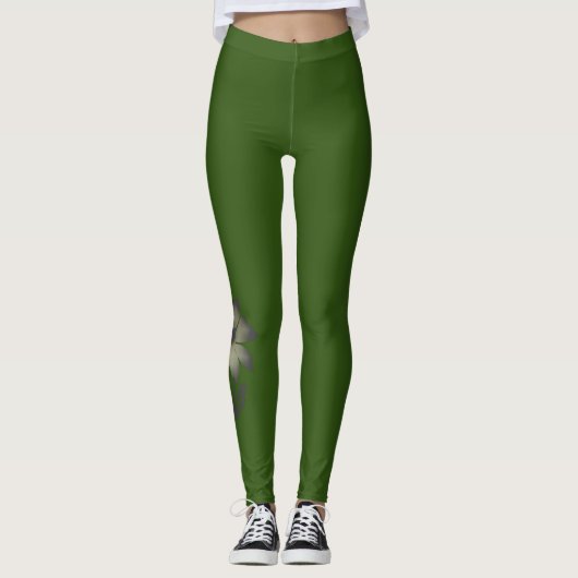 Vrouwen Bloemen Strecth leggings (Voorkant)