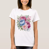 Vrouwen Bloemen T-shirt (Voorkant)