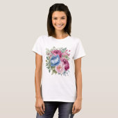 Vrouwen Bloemen T-shirt (Voorkant volledig)