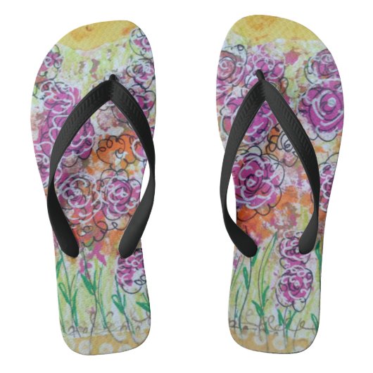 Vrouwen Bloemen Teenslippers (Voetbed)